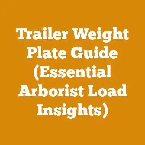 Trailer Weight Plate Guide (Essential Arborist Load Insights)