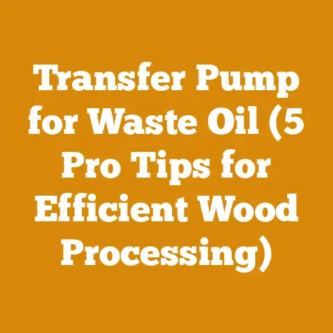 Transfer Pump for Waste Oil (5 Pro Tips for Efficient Wood Processing)
