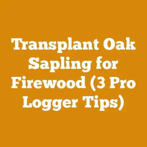 Transplant Oak Sapling for Firewood (3 Pro Logger Tips)