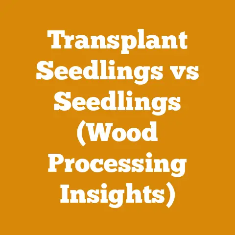 Transplant Seedlings vs Seedlings (Wood Processing Insights)