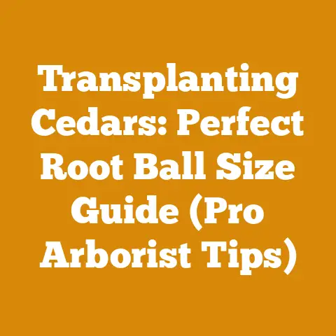 Transplanting Cedars: Perfect Root Ball Size Guide (Pro Arborist Tips)
