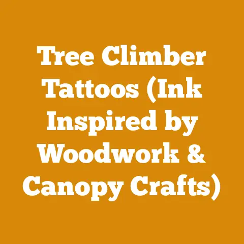 Tree Climber Tattoos (Ink Inspired by Woodwork & Canopy Crafts)