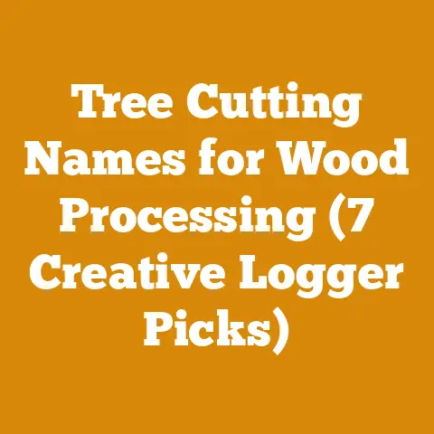 Tree Cutting Names for Wood Processing (7 Creative Logger Picks)