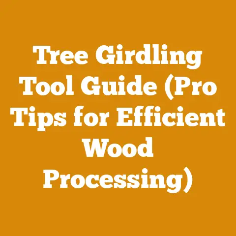 Tree Girdling Tool Guide (Pro Tips for Efficient Wood Processing)