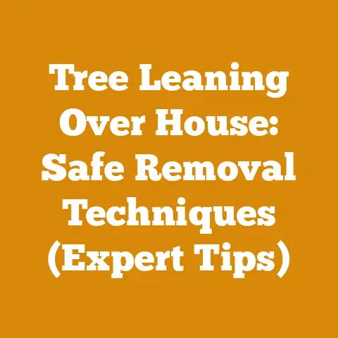 Tree Leaning Over House: Safe Removal Techniques (Expert Tips)