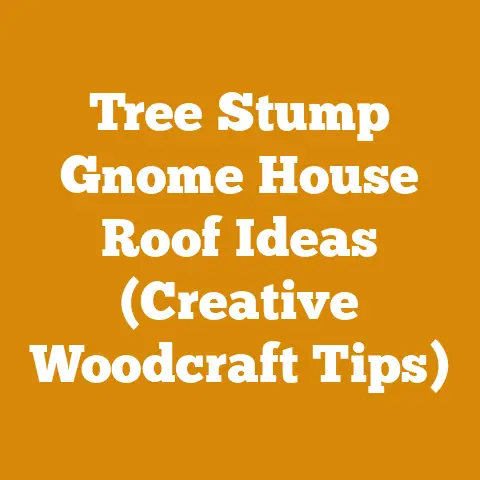 Tree Stump Gnome House Roof Ideas (Creative Woodcraft Tips)