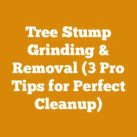 Tree Stump Grinding & Removal (3 Pro Tips for Perfect Cleanup)