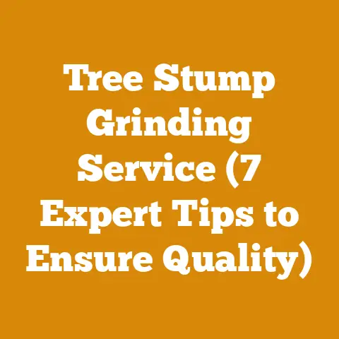Tree Stump Grinding Service (7 Expert Tips to Ensure Quality)