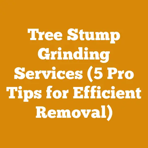 Tree Stump Grinding Services (5 Pro Tips for Efficient Removal)