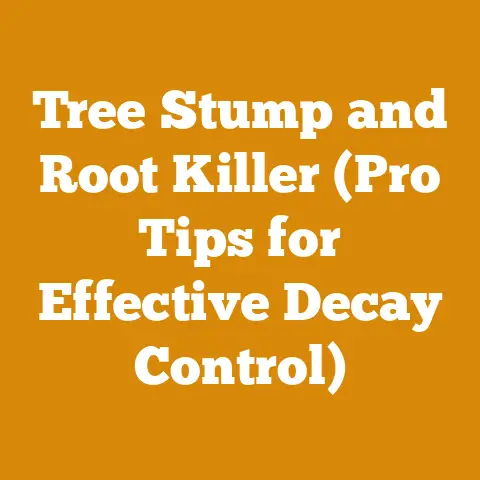 Tree Stump and Root Killer (Pro Tips for Effective Decay Control)
