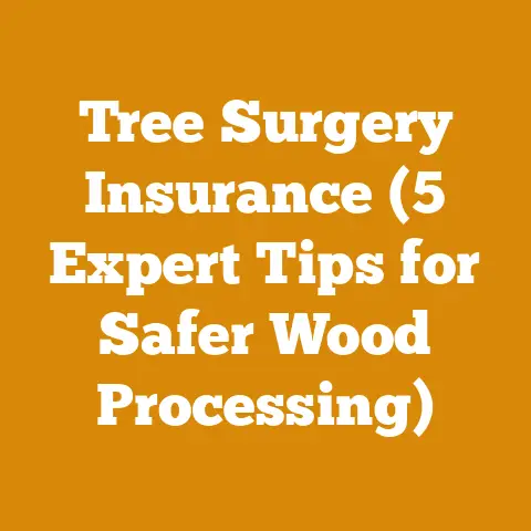 Tree Surgery Insurance (5 Expert Tips for Safer Wood Processing)