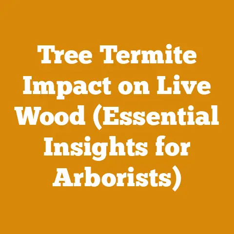 Tree Termite Impact on Live Wood (Essential Insights for Arborists)