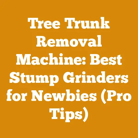 Tree Trunk Removal Machine: Best Stump Grinders for Newbies (Pro Tips)