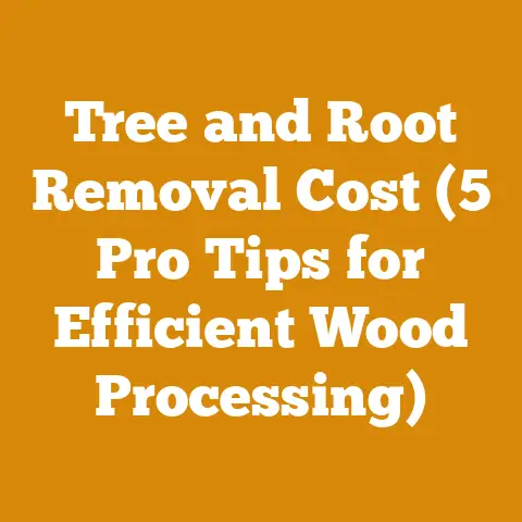 Tree and Root Removal Cost (5 Pro Tips for Efficient Wood Processing)