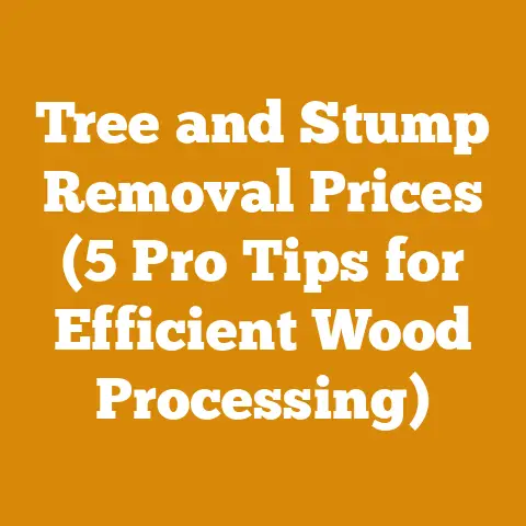Tree and Stump Removal Prices (5 Pro Tips for Efficient Wood Processing)