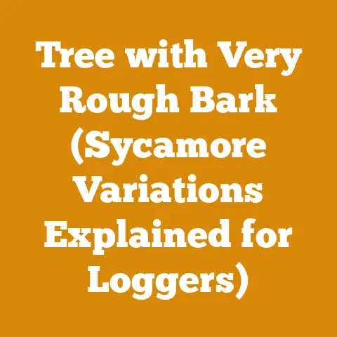 Tree with Very Rough Bark (Sycamore Variations Explained for Loggers)