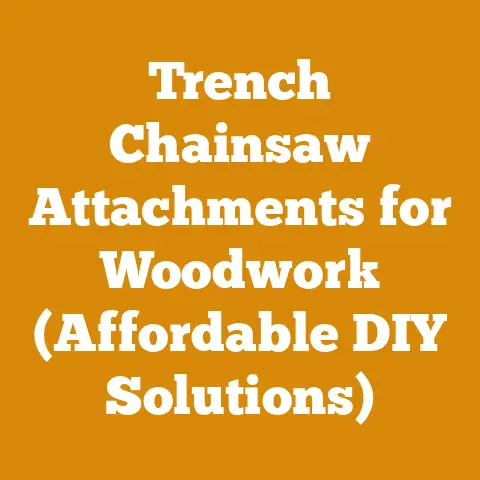 Trench Chainsaw Attachments for Woodwork (Affordable DIY Solutions)