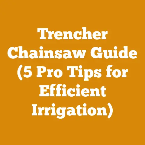 Trencher Chainsaw Guide (5 Pro Tips for Efficient Irrigation)
