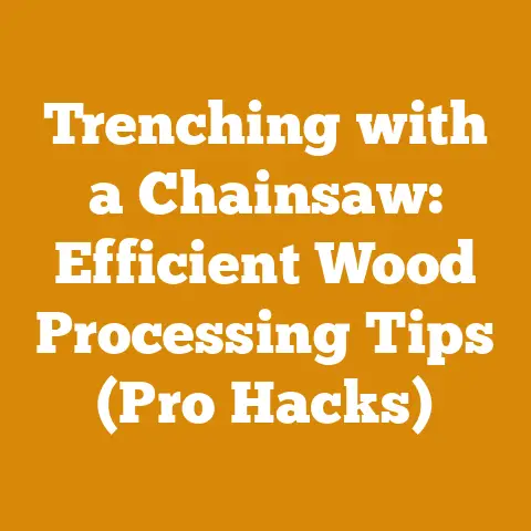 Trenching with a Chainsaw: Efficient Wood Processing Tips (Pro Hacks)