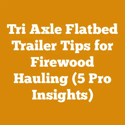 Tri Axle Flatbed Trailer Tips for Firewood Hauling (5 Pro Insights)