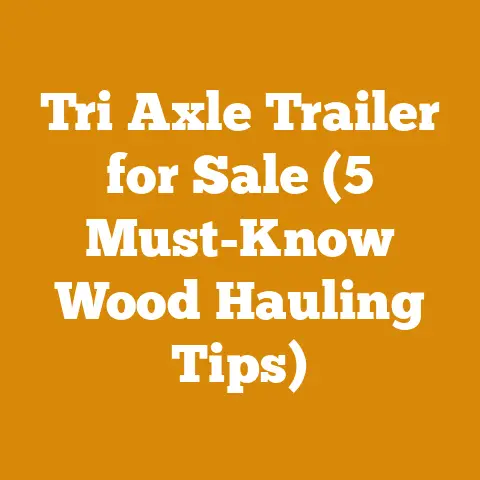 Tri Axle Trailer for Sale (5 Must-Know Wood Hauling Tips)