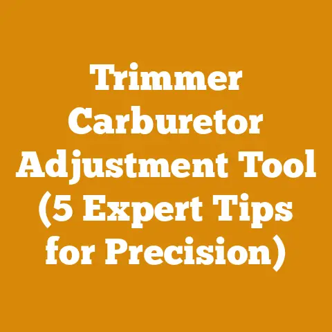Trimmer Carburetor Adjustment Tool (5 Expert Tips for Precision)