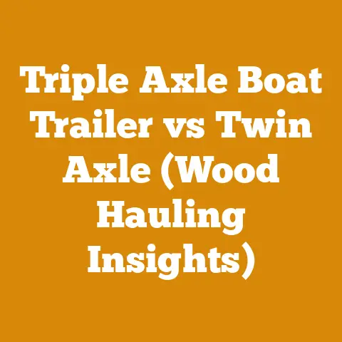 Triple Axle Boat Trailer vs Twin Axle (Wood Hauling Insights)