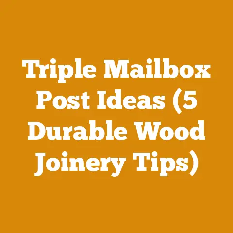 Triple Mailbox Post Ideas (5 Durable Wood Joinery Tips)
