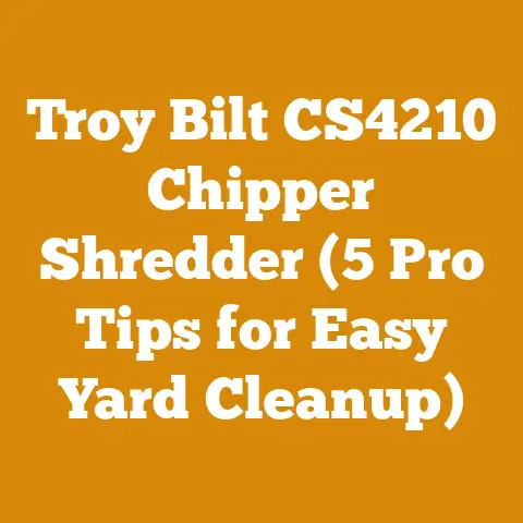 Troy Bilt CS4210 Chipper Shredder (5 Pro Tips for Easy Yard Cleanup)