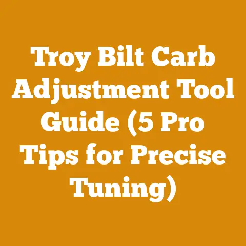 Troy Bilt Carb Adjustment Tool Guide (5 Pro Tips for Precise Tuning)