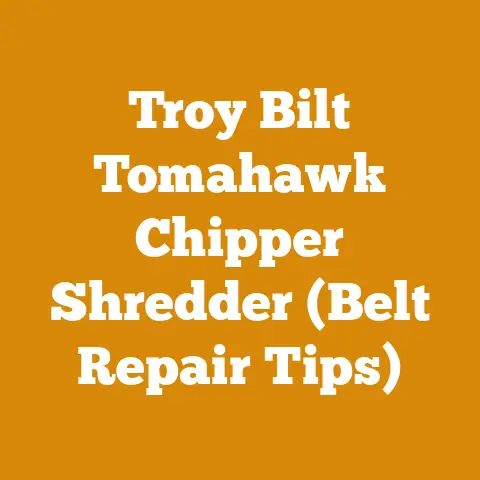 Troy Bilt Tomahawk Chipper Shredder (Belt Repair Tips)