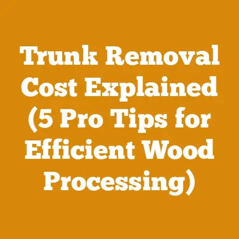 Trunk Removal Cost Explained (5 Pro Tips for Efficient Wood Processing)