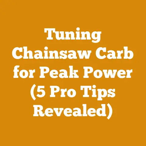 Tuning Chainsaw Carb for Peak Power (5 Pro Tips Revealed)
