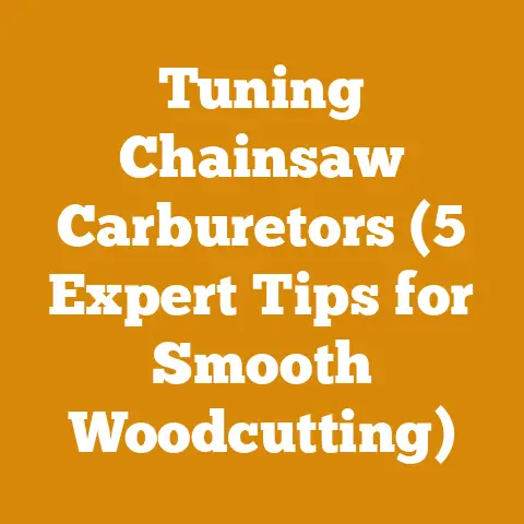 Tuning Chainsaw Carburetors (5 Expert Tips for Smooth Woodcutting)