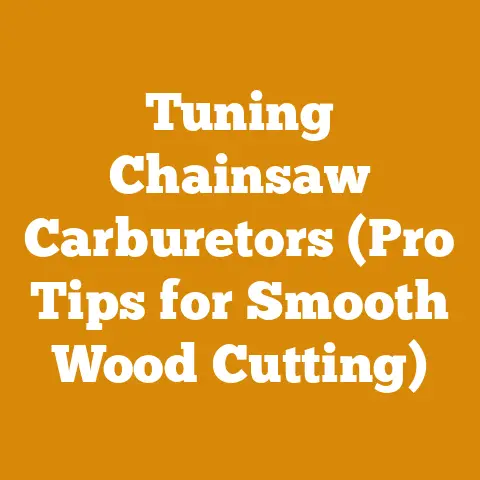 Tuning Chainsaw Carburetors (Pro Tips for Smooth Wood Cutting)