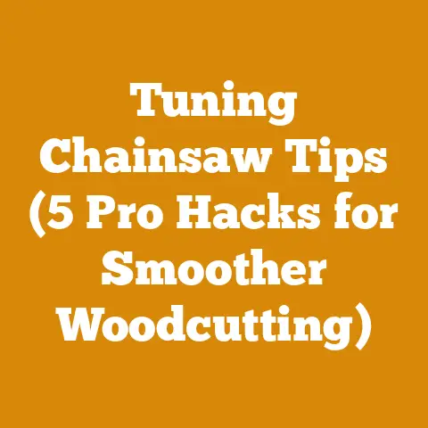 Tuning Chainsaw Tips (5 Pro Hacks for Smoother Woodcutting)