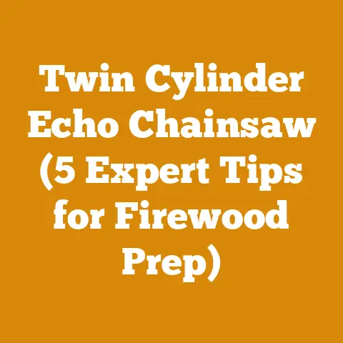Twin Cylinder Echo Chainsaw (5 Expert Tips for Firewood Prep)