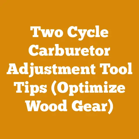 Two Cycle Carburetor Adjustment Tool Tips (Optimize Wood Gear)