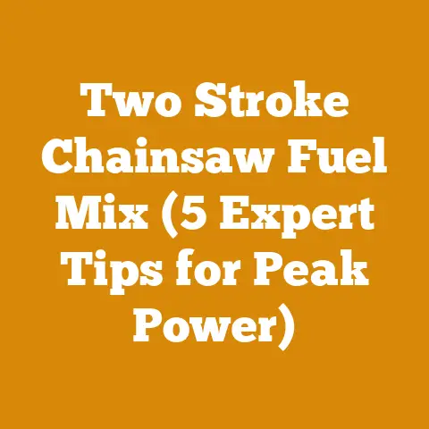 Two Stroke Chainsaw Fuel Mix (5 Expert Tips for Peak Power)