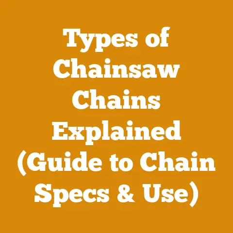 Types of Chainsaw Chains Explained (Guide to Chain Specs & Use)