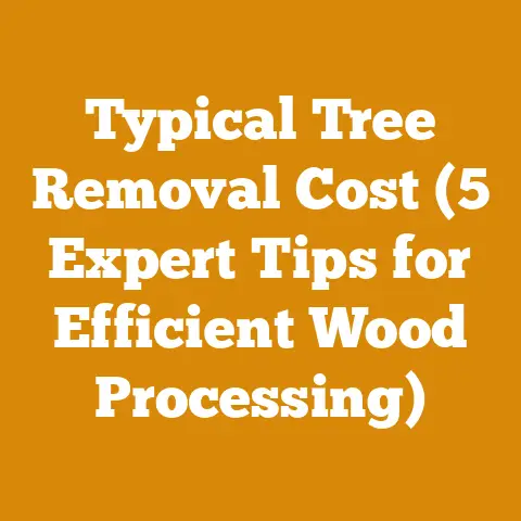 Typical Tree Removal Cost (5 Expert Tips for Efficient Wood Processing)