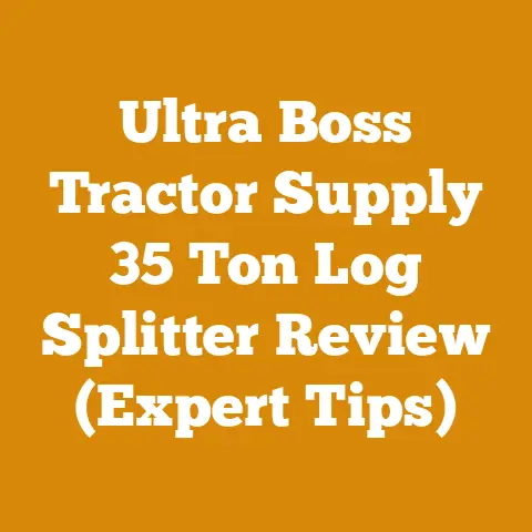 Ultra Boss Tractor Supply 35 Ton Log Splitter Review (Expert Tips)
