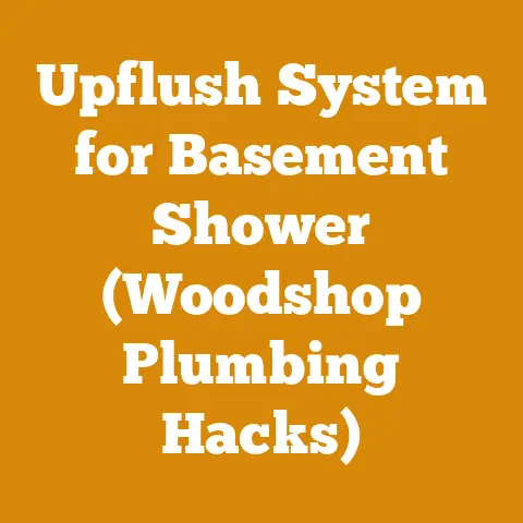 Upflush System for Basement Shower (Woodshop Plumbing Hacks)
