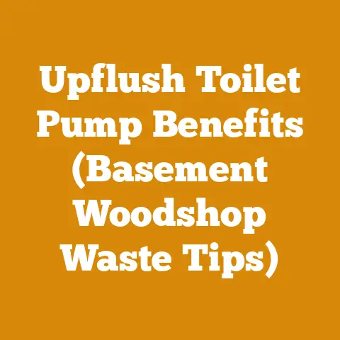 Upflush Toilet Pump Benefits (Basement Woodshop Waste Tips)