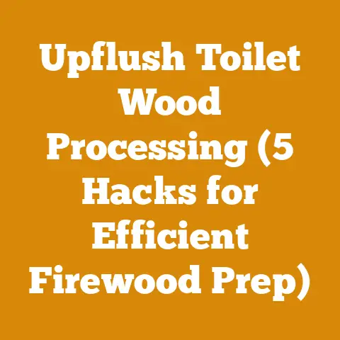 Upflush Toilet Wood Processing (5 Hacks for Efficient Firewood Prep)