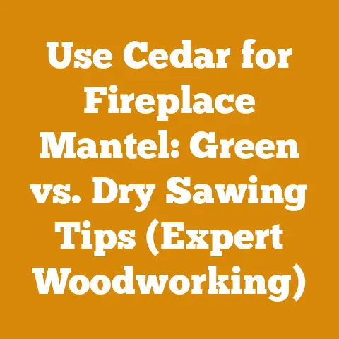 Use Cedar for Fireplace Mantel: Green vs. Dry Sawing Tips (Expert Woodworking)