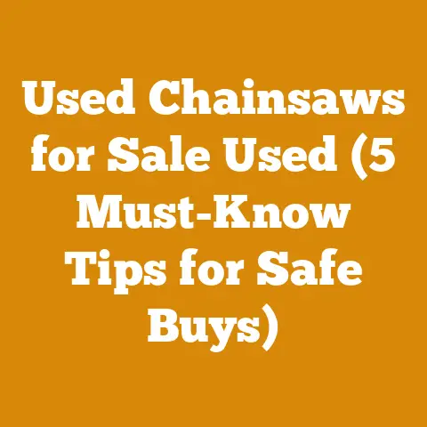 Used Chainsaws for Sale Used (5 Must-Know Tips for Safe Buys)