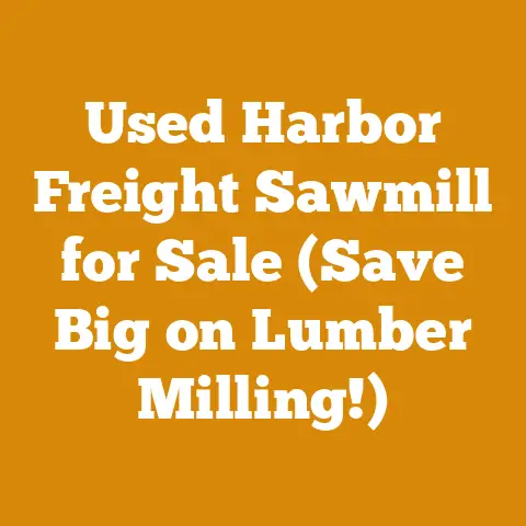 Used Harbor Freight Sawmill for Sale (Save Big on Lumber Milling!)