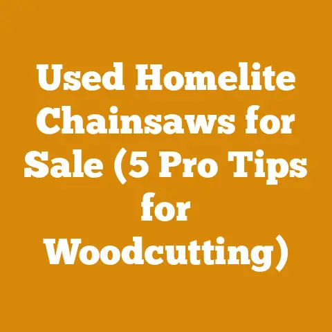 Used Homelite Chainsaws for Sale (5 Pro Tips for Woodcutting)