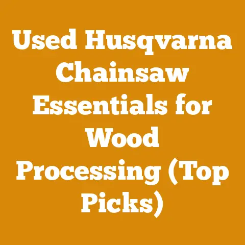 Used Husqvarna Chainsaw Essentials for Wood Processing (Top Picks)